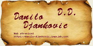 Danilo Đanković vizit kartica
